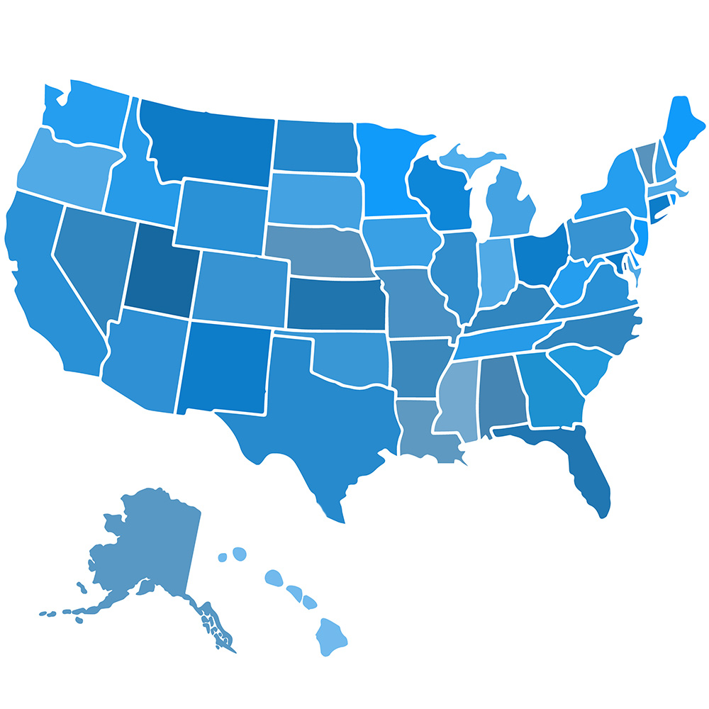 Map of the United States